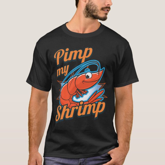 Camiseta desenho de barco de pesca (Frente)
