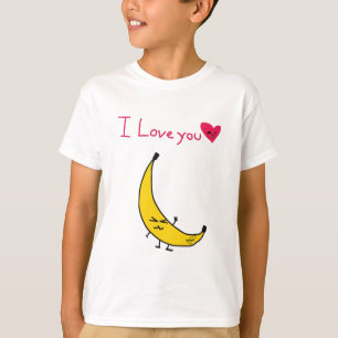 Camiseta Desenho De Bebê De Banana Cuta