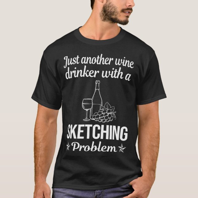 Camiseta Desenho De Bebê De Vinho (Frente)