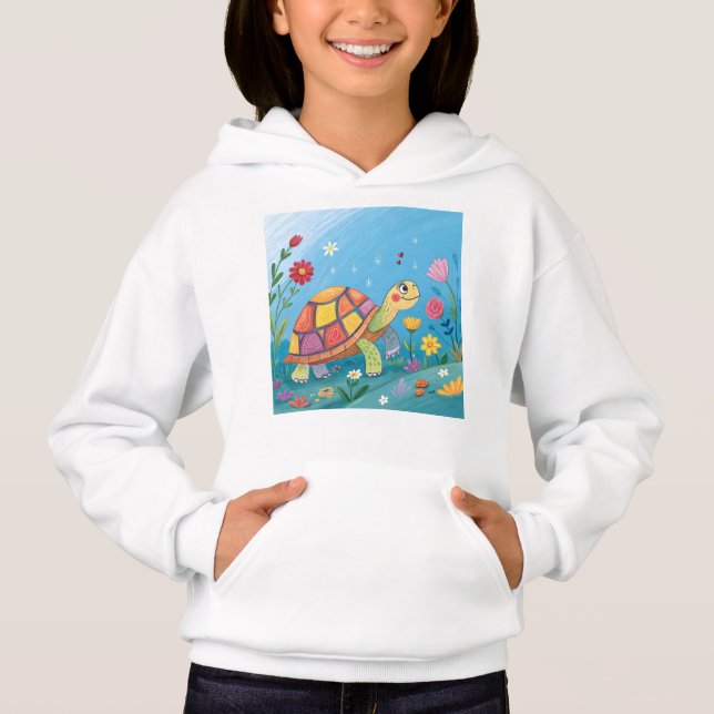 Camiseta Desenho de Bebê Tartaruga (Frente)