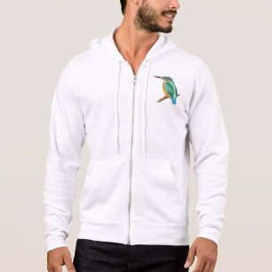 Camiseta Desenho de Bordado de Pássaro Ariramba Colorido