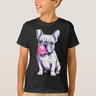 Camiseta Desenho de Bulldog Francês para Homens Mulheres Bu