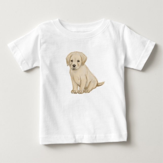 Camiseta Desenho de cachorrinho labrador (Frente)