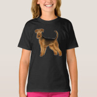 Desenho de cachorro fofo Airedale Terrier Bingley