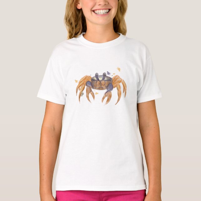 Camiseta Desenho de caranguejo (Frente)