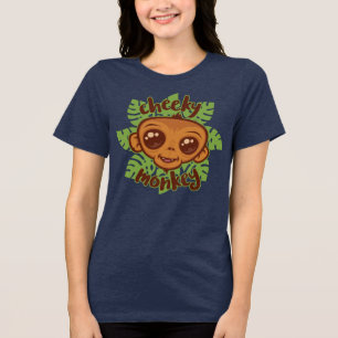 Camiseta Desenho De Cartoon De Macaco Cheiroso