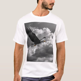 Camiseta Desenho de carvão de águia majestosa - Energia e p