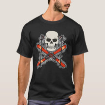 Desenho de Caveira de Esquiador Pirata para Homens
