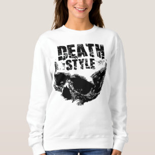 Camiseta Desenho de Caveira no Estilo Morte