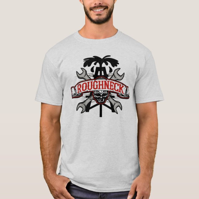 Camiseta desenho de caveira roughneck (Frente)