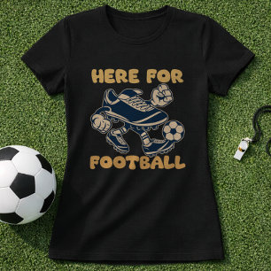 Camiseta Desenho de chuteiras para o dia de jogo de futebol