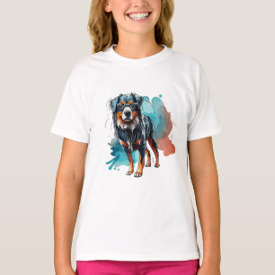 Camiseta Desenho de Cinta Dinâmica Bernesa Desenho de Cinta