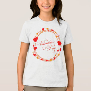 Camiseta Desenho de Círculo do Dia dos Namorados-25695