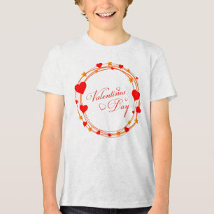 Camiseta Desenho de Círculo do Dia dos Namorados-25695