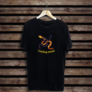 Camiseta Desenho de cobras engraçadas multicoloridas feito 