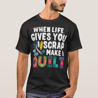 Camiseta Desenho de Colcha para Mulheres Avó Amante de Colc
