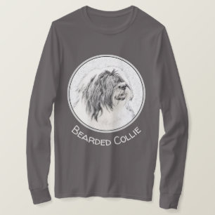 Camiseta Desenho de Collie com Manteiga - Arte Cão Origina