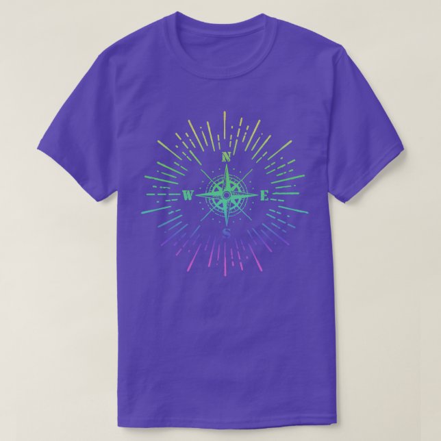 Camiseta Desenho de Compass de Qualidade Superior (Frente do Design)