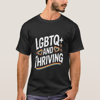 Camiseta Desenho de Coração em Arco-Íris LGBTQ+ e Próspero
