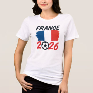 Camiseta Desenho de Cores da Bandeira do Fã de Futebol da F