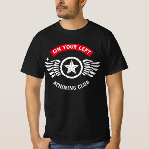 Camiseta Desenho de Crachá do Clube de Corrida Vintage On Y