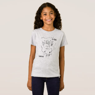 Camiseta Desenho de Criança do Artista no Trabalho