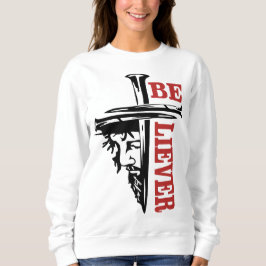Camiseta Desenho de Cruz de Jesus com Prego – Cristão Poder