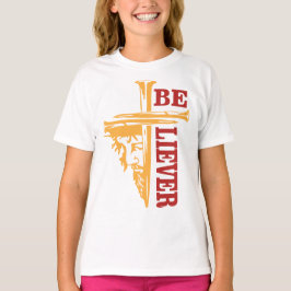 Camiseta Desenho de Cruz de Jesus com Prego – Cristão Poder