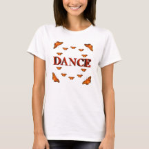 Desenho de dança com borboletas