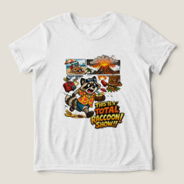 Camiseta Desenho de desenho animado caótico de férias engra