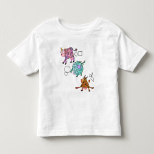 Camiseta Desenho de desenho de desenhos animados de vacas g