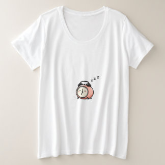 Camiseta Desenho de despertador sonolento – Ainda não acord