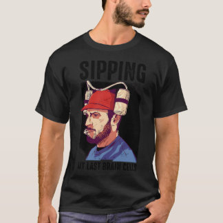 Camiseta Desenho de detetive com padrão xadrez.