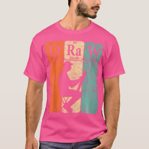 Camiseta Desenho de Elementos da Tabela Periódica Lápis de
