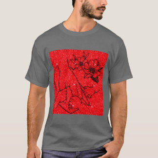 Camiseta Desenho de família com as mãos em linha