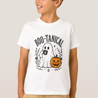 Desenho de Fantasma Fofo Botânico