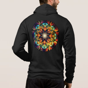 Camiseta Desenho de Flor de Mandala Kaleidoscópio-23091