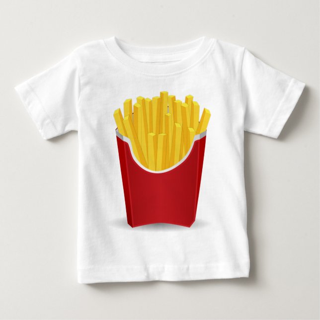 Camiseta Desenho de Fritas Francesas (Frente)