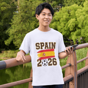 Camiseta Desenho de Futebol Espanhol 2026