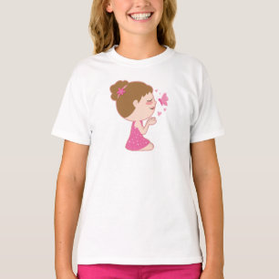 Camiseta Desenho de Gama e Borboleta