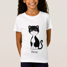 Camiseta Desenho de gato de smoking fofo