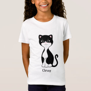 Camiseta Desenho de gato de smoking fofo