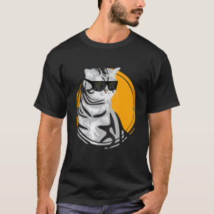Camiseta Desenho de Gato Para Um Bom Humor