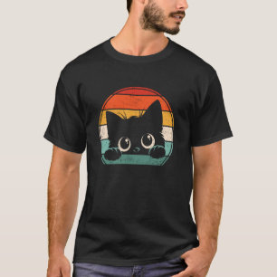 Camiseta Desenho de gato vintage engraçado Ilustração de ga