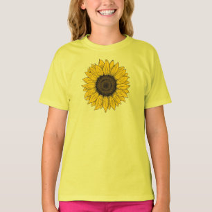 Camiseta Desenho de girassol