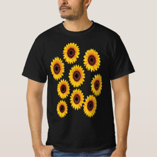 Camiseta Desenho de Girassol