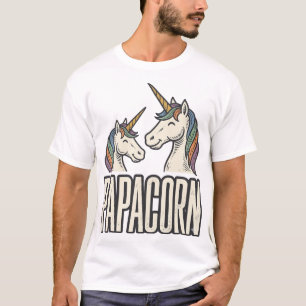 Camiseta Desenho de Gravura Vintage Papacorn Unico