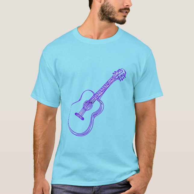 Camiseta Desenho de guitarra (Frente)