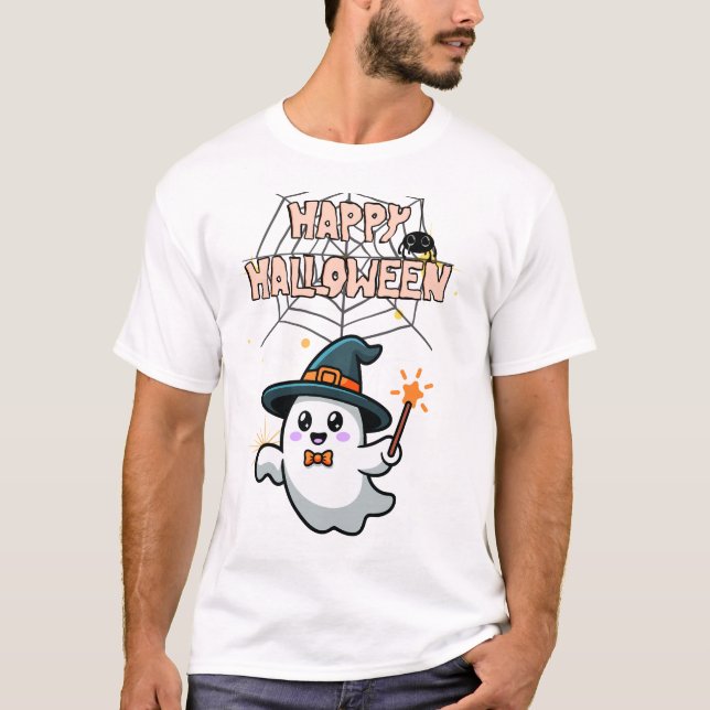 Camiseta desenho de halloween (Frente)
