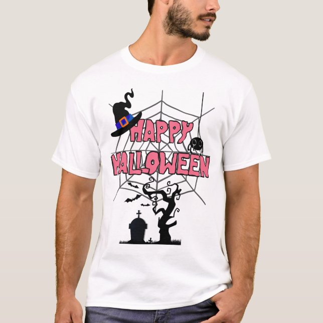 Camiseta desenho de halloween (Frente)